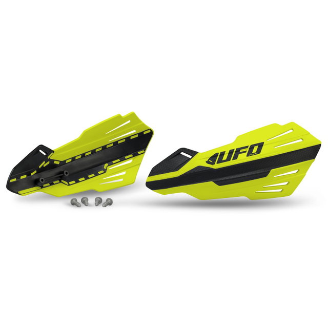 Paire de protège-mains UFO MERCURY pour fixations de leviers jaunes PM01677-104