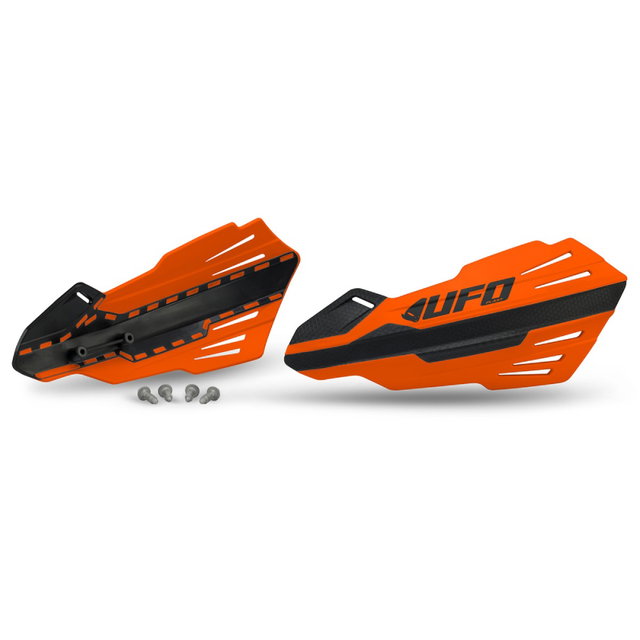 Paire de protège-mains UFO MERCURY pour fixations de leviers orange PM01677-127