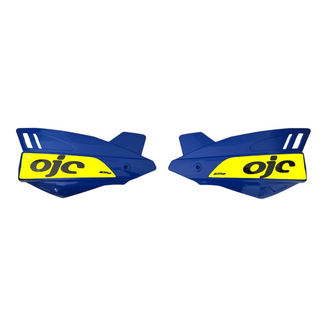 Paire de protège-mains OJC SHARK universel bleu (autocollant jaune fluo) PNSK.BGF
