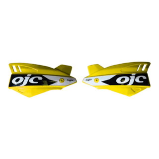 Paire de protège-mains OJC SHARK universel jaunes