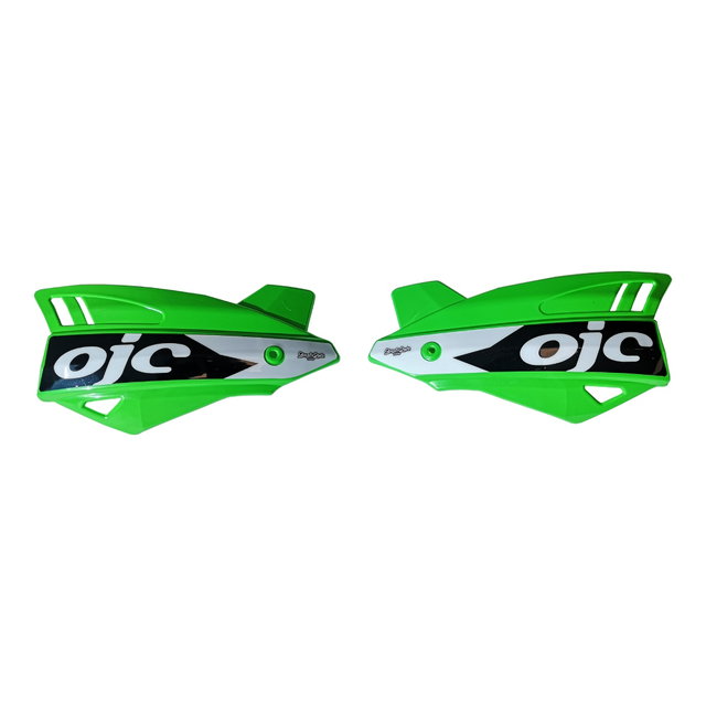 Paire de protège-mains OJC SHARK universel verts PNSK.V