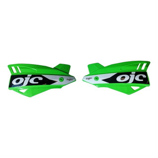 Paire de protège-mains OJC SHARK universel verts