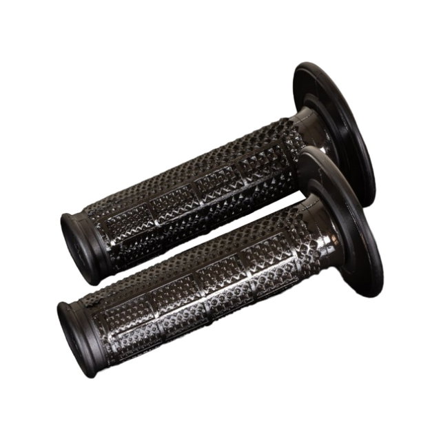 Paire de poignées Renthal Dual Half Waffle Tapered - noires R-G198