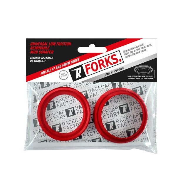 Racleur de fourche Racecap Forks pour fourches de 47mm , 48mm et 49mm RCF48