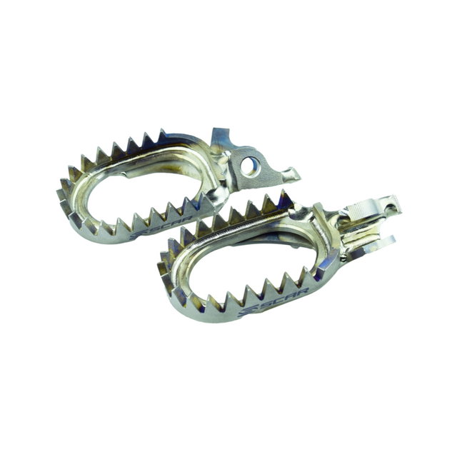 Repose-pieds en titane Scar Honda CR 250 (02-07) Anti-Mud S2516AM
