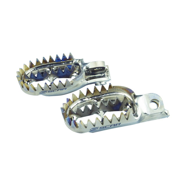 Repose-pieds en titane Scar Beta RR 250 (13-19) Gripper S5516