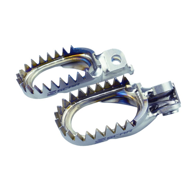 Repose-pieds en titane Scar Beta RR 350 (11-19) Anti-Mud S5516AM