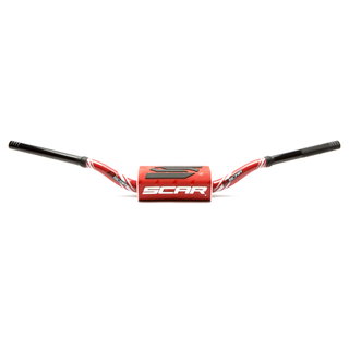 Guidon Scar 28.6 mm O2 Graphic Colour cintrage RC rouge-rouge Guidon Scar 28.6 mm O2 Graphic Colour cintrage RC rouge-rouge