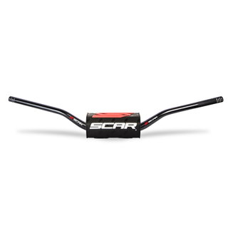 Guidon Scar 28.6 mm O2 cintrage Villopoto/Stewart noir-noir Guidon Scar 28.6 mm O2 cintrage Villopoto/Stewart noir-noir