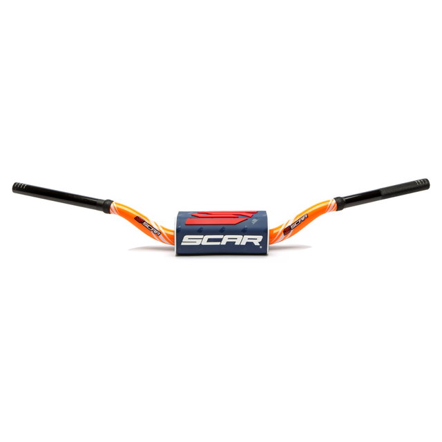 Guidon Scar 28.6 mm O2 Graphic Colour cintrage McGrath KTM orange-bleu S9172OR-DKBL