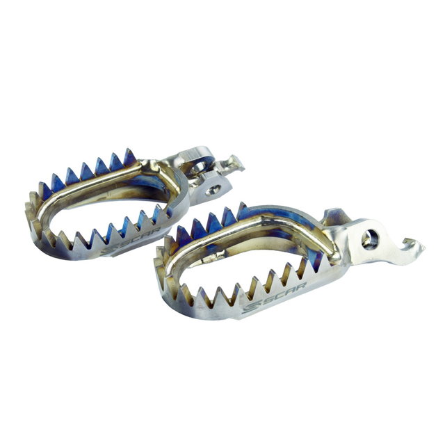 Repose-pieds en titane Scar Triumph TF 450 RC (25) Anti-Mud S9516AM