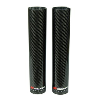 Paire de protections carbone fourreau inférieur 220x45 mm Scar