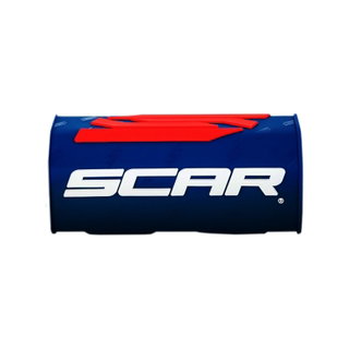 Mousse de guidon Scar bleu foncé et blanc - Guidon sans barre transversale Mousse de guidon Scar bleu foncé et blanc - Guidon sans barre transversale