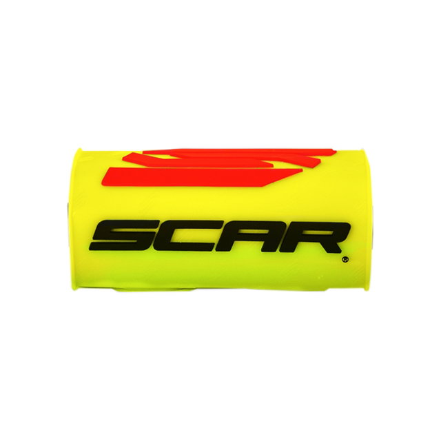Mousse de guidon Scar jaune fluo et noir - Guidon sans barre transversale SMSOY