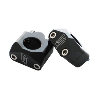 Kit d’adaptateurs pour guidon 28,6 mm sur tés de fourche da 22 mm noirs - Scar