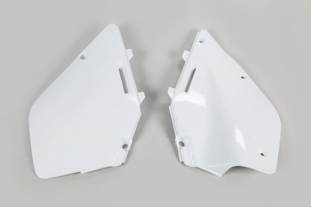 Plaques latérales porte-numéro Suzuki RM 250 (96-00) blancs* SU02959-041