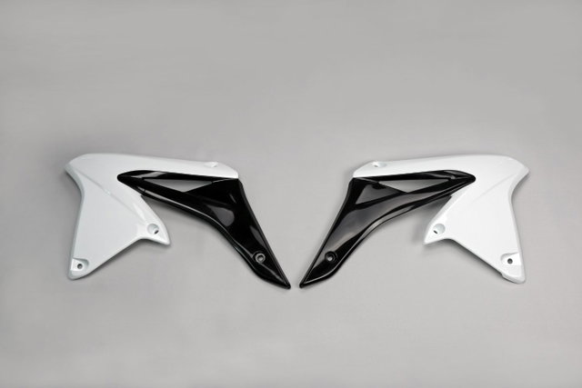 Coques de Radiateur Suzuki RMZ 250 (10-18) blancs et noirs SU04928-041