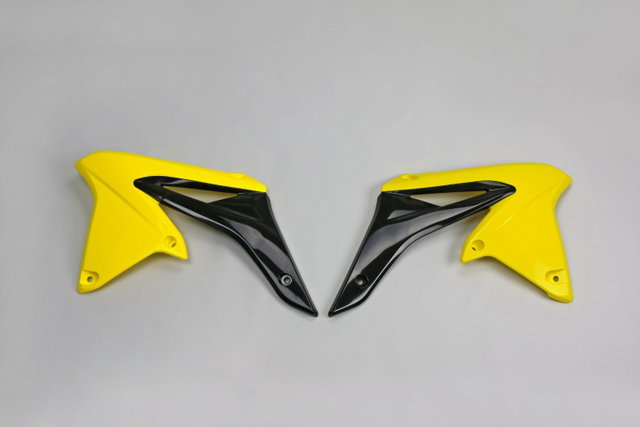 Coques de Radiateur Suzuki RMZ 250 (10-18) jaunes et noirs* SU04928-102