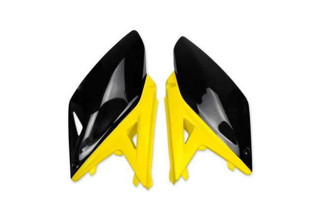 Plaques latérales porte-numéro Suzuki RMZ 250 (10-18) noirs e jaunes* SU04929-999