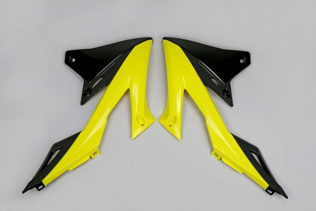 Coques de Radiateur Suzuki RMZ 250 (19-26) jaunes et noirs* SU04941-999