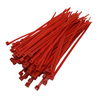 Colliers en nylon Artein 4,5 x 200 mm rouges