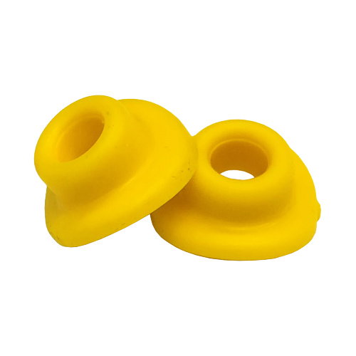 Paire de joints caoutchouc de valve de chambre à air jaunes VRSL.G