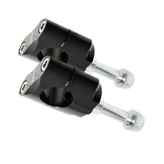 Kit de supports de guidon 28.6 mm bas noirs - WRP