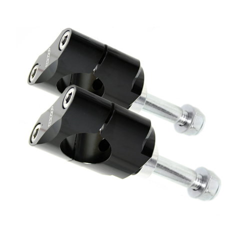 Kit de supports de guidon 28.6 mm bas noirs - WRP WDL-P9010