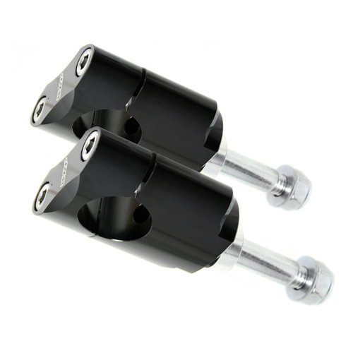 Kit de supports de guidon 28.6 mm hauts noirs - WRP WDL-P9020