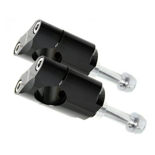 Kit de supports de guidon 28.6 mm hauts noirs - WRP