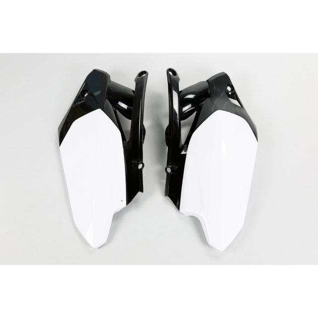 Plaques latérales porte-numéro Yamaha YZ 450 F (10-13) blancs e noirs* YA04819-046