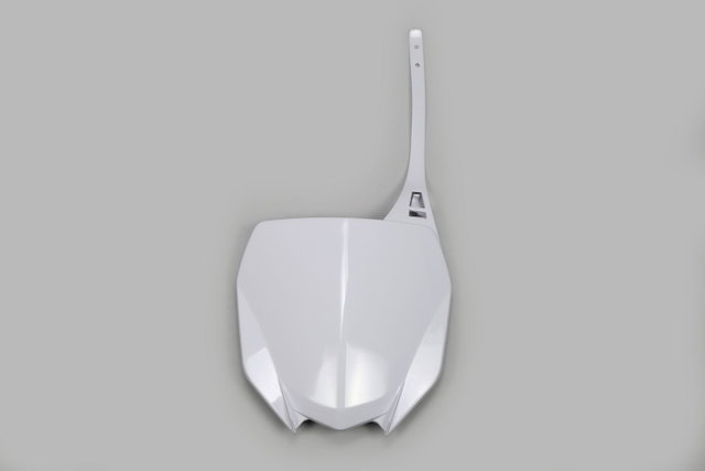 Plaque numéro avant Yamaha YZ 125 (22-26) blanche YA04860-046